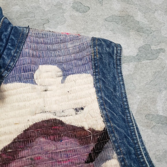 Vintage Robert Comstock Vest Womens 10 Blue Tapestry Denim Sleeveless - Picture 5 of 12